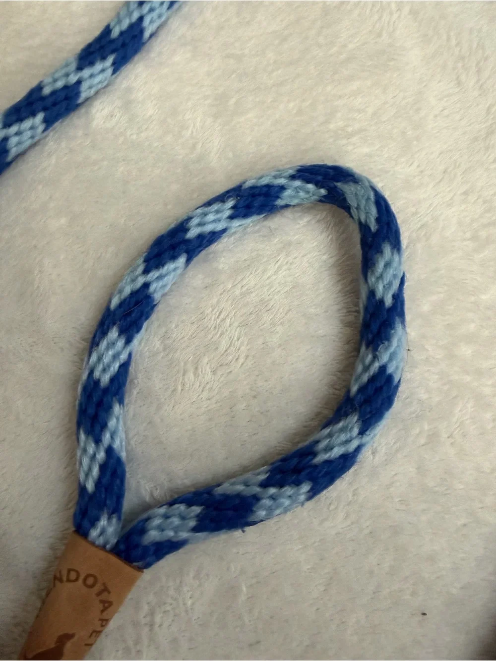 Mendota Pet 6 Ft Rope Slip Lead Dog Leash Light and Royal Blue